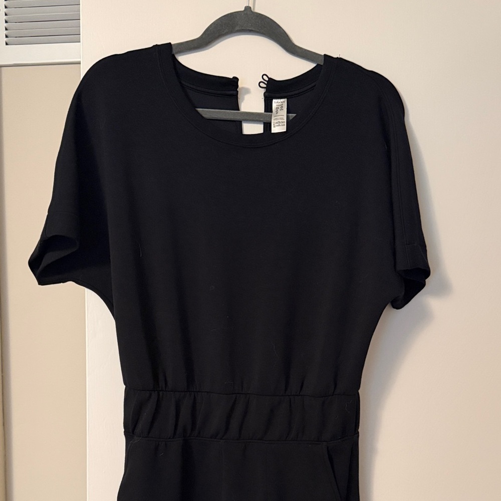 SPANX Black Boot Cut Jumpsuit